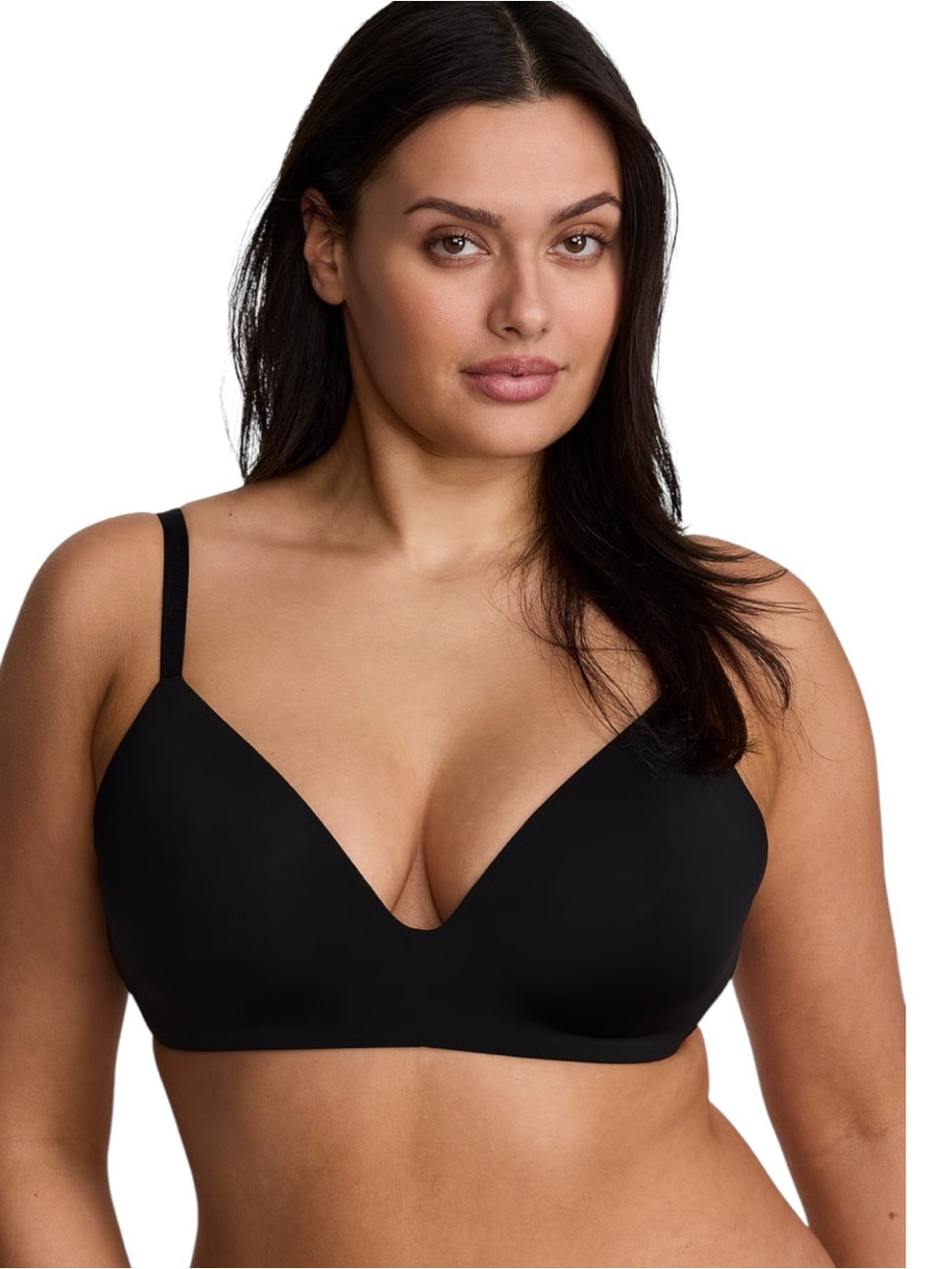 Victoria’s Secret T-Shirt Smooth Lightly Lined Wireless Bra 40 DD Black NWT
